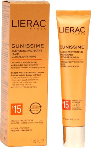 Lierac Fluide Protecteur Énergisant Anti-Age Global SPF 15 (40 ml)