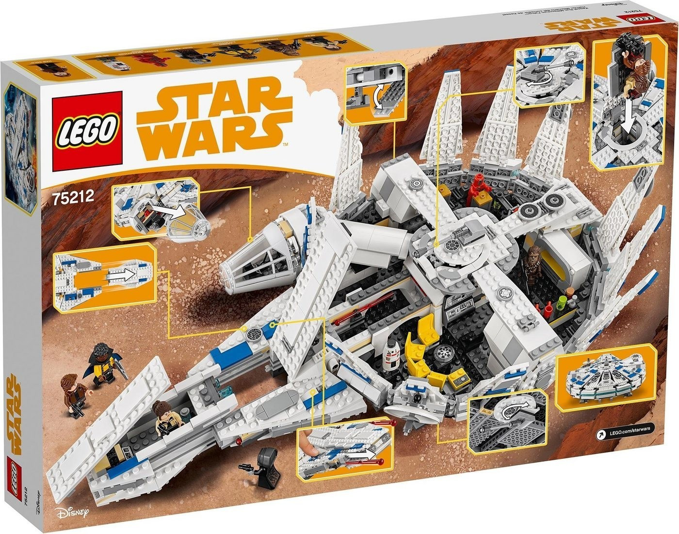 Lego millennium falcon 75212 store