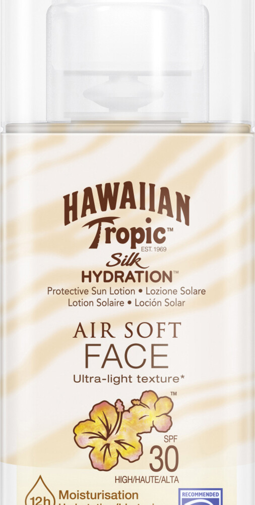 Photos - Sun Skin Care Hawaiian Tropic Hawaiian Tropic Air Soft Face Sun Lotion SPF 30 (50 ml)