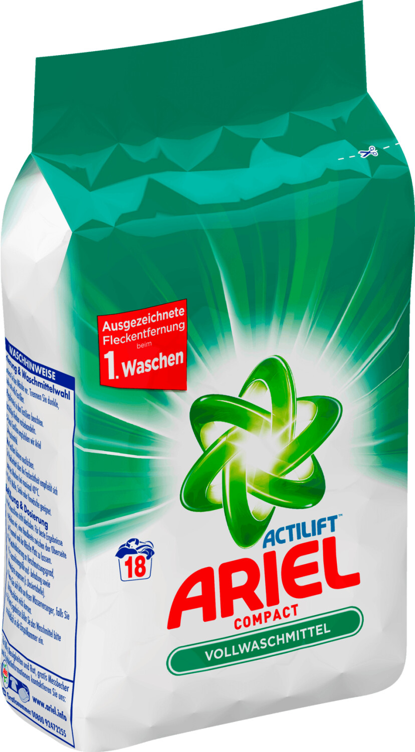 Ariel Laundry Detergent Actilift Compact Powder 1,35 kg 18 WL