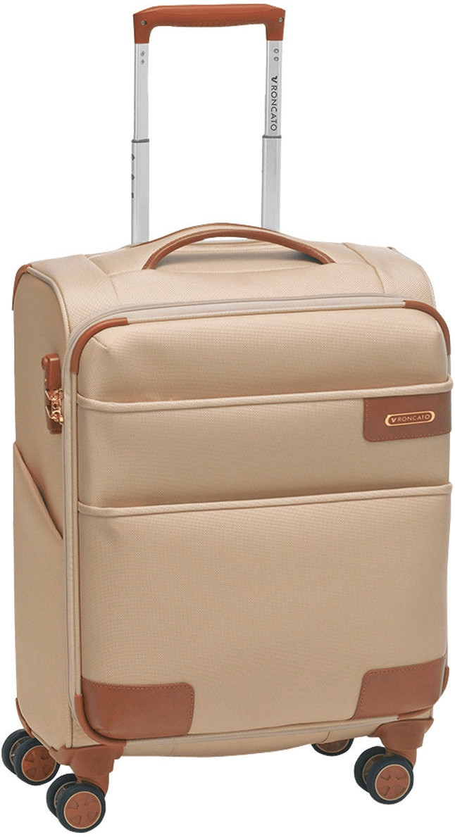 Roncato Uno Soft Deluxe 4 Wheel Trolley 55 cm champagne