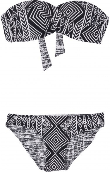 Rip Curl Black Sands Bandeau Set black