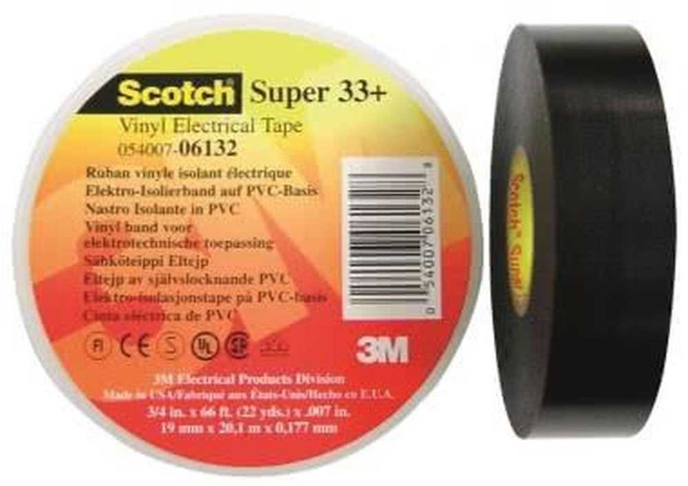 3M Ruban isolant Scotch® Super 33+ noir (L xl) 6 mx 19 mm