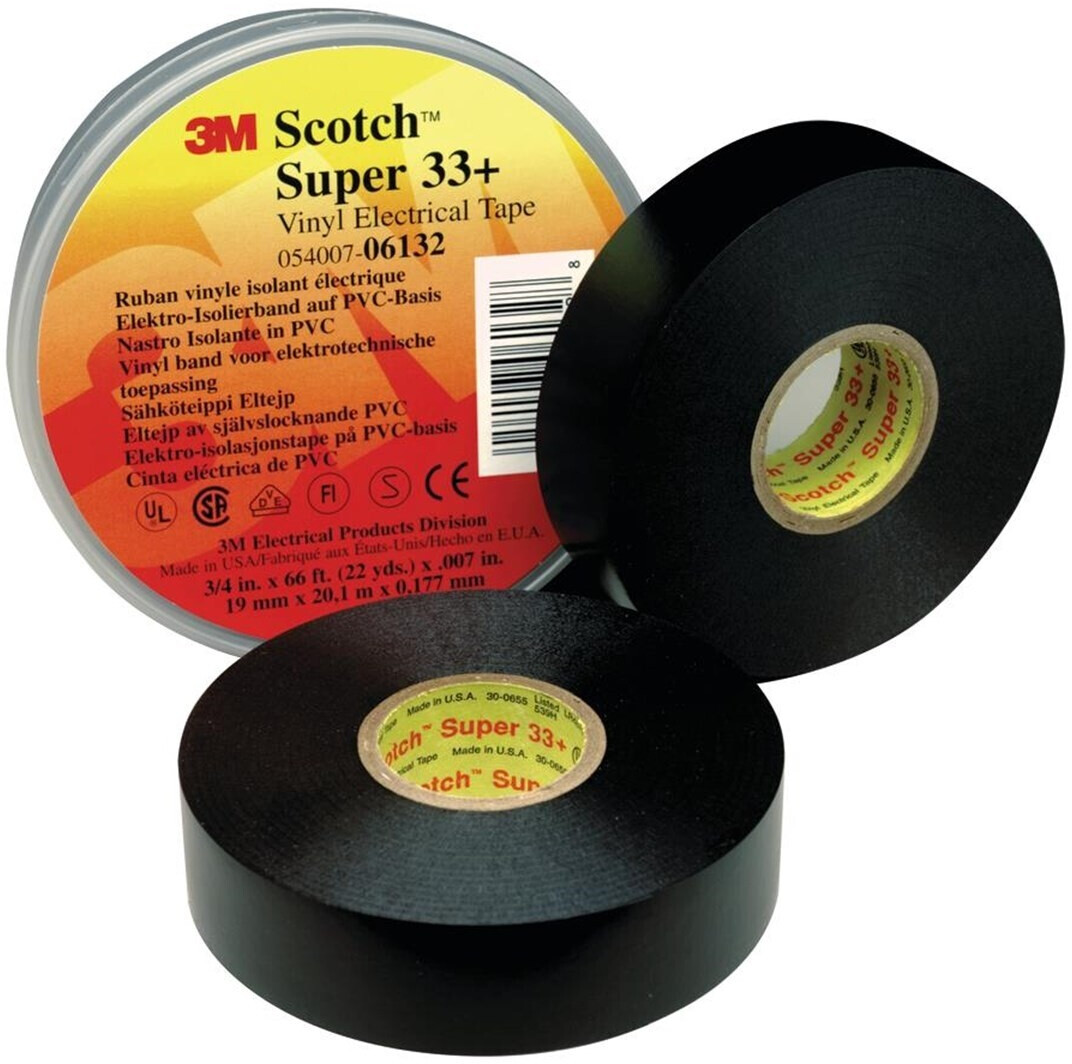 3M Ruban isolant Scotch® Super 33+ noir (L xl) 6 mx 19 mm