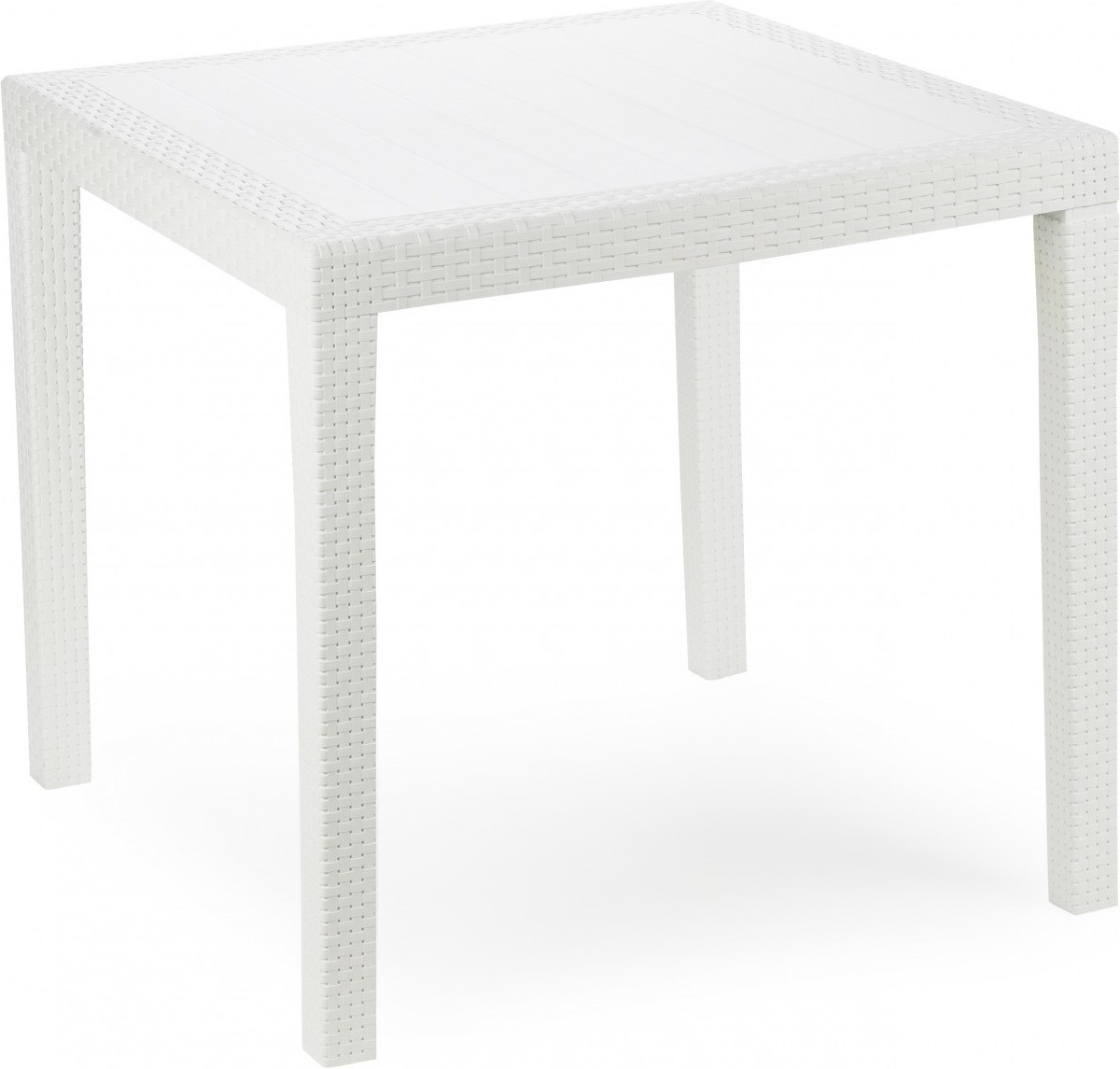 IPAE-ProGarden Table bistrot 77 x 77 cm blanc
