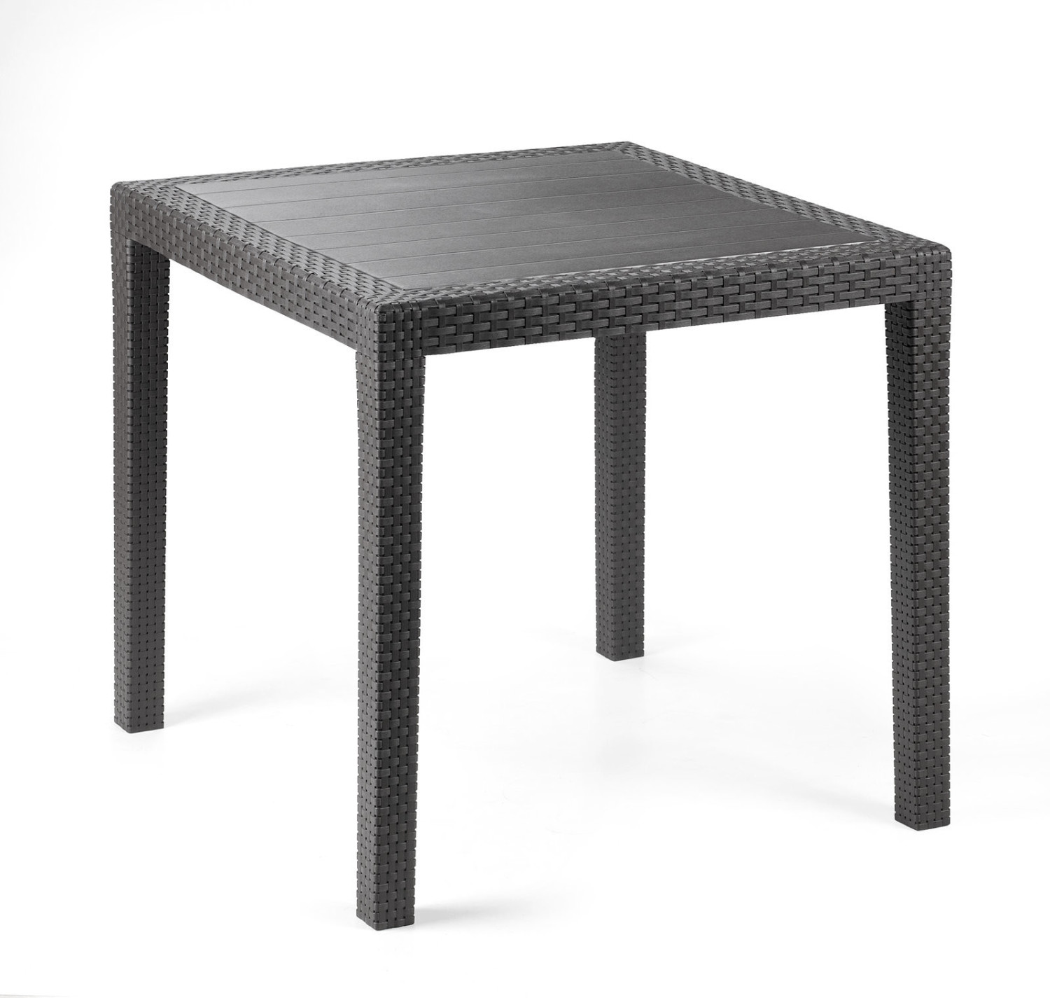 IPAE-ProGarden Table bistrot 77 x 77 cm anthracite