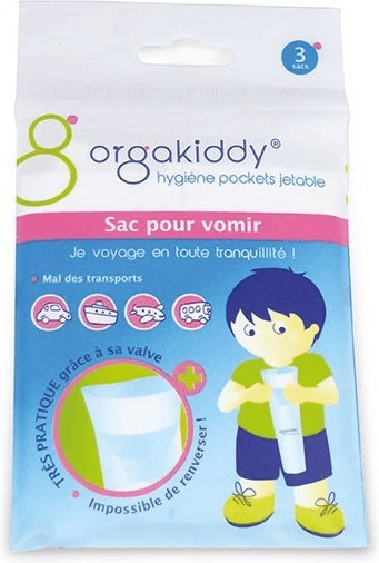 Orgakiddy Sac pour vomir, sachet de 3
