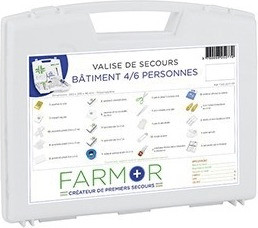 Farmor Valise de secours bâtiment 4 à 6 personnes