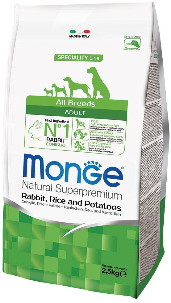 Monge All Breeds Adult - Rabbit, Rice and Potatoes (12 kg)