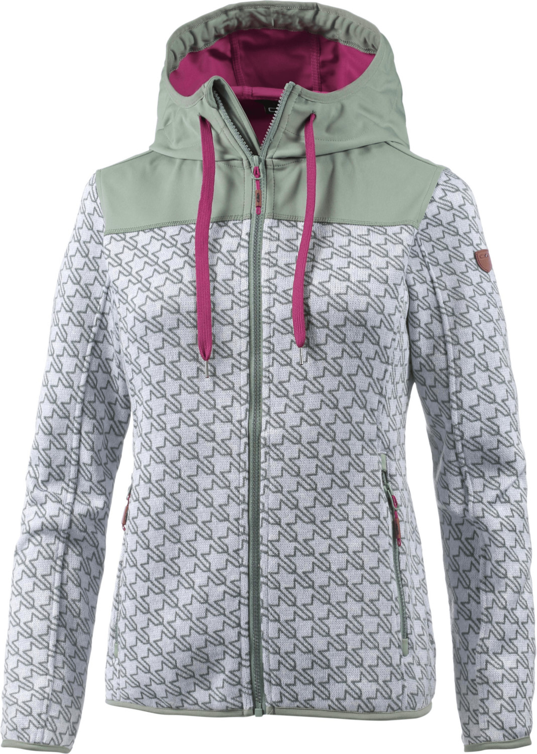 CMP Women knitted fleece Jacket (8H6576) bianco-ice