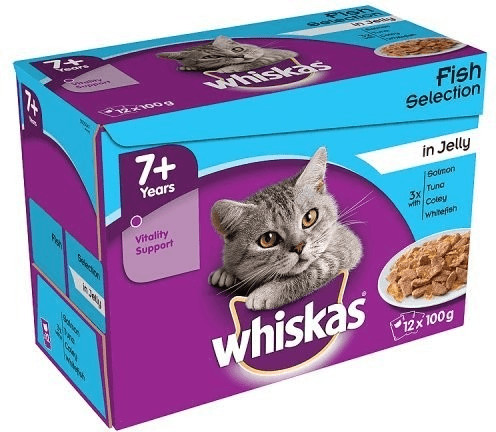 Whiskas Senior 7+ Pouch Fish (12 Pack)