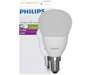 10x Philips CorePro LED Glüh Kerze 5,5W=40W KALT 4000K Kronleuchter Natural E14 