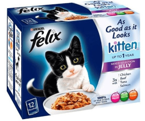Buy Felix As Good As It Looks Kitten Favourites Selection 12 X 100g From 4 29 Today Best Deals On Idealo Co Uk
