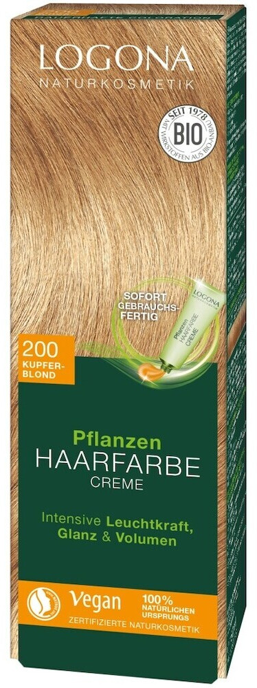 Logona Plant Hair Color Cream 200 copper blond (150 ml)