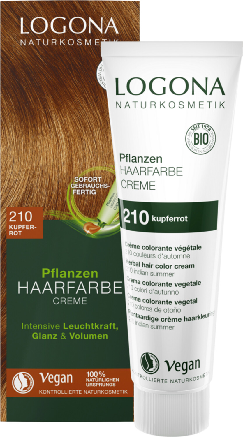 Logona Pflanzen Haarfarbe Creme 210 kupferrot (150ml) ab 11,43 ...