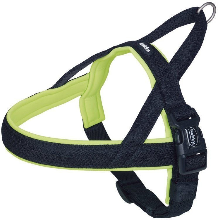 Nobby Norwegian harness mesh preno 50-64 cm + 42 cm / B: 25/35 mm neon yellow