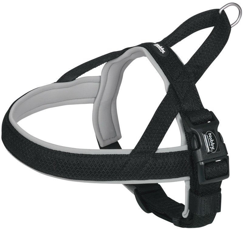 Nobby Norwegian harness mesh preno 60-76 cm + 46 cm / B:25/35 mm grey