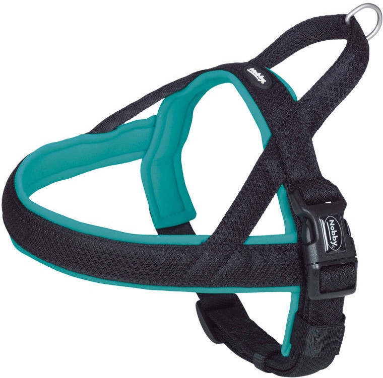 Nobby Norwegian harness mesh preno 50-64 cm + 42 cm / B: 25/35 mm turquoise