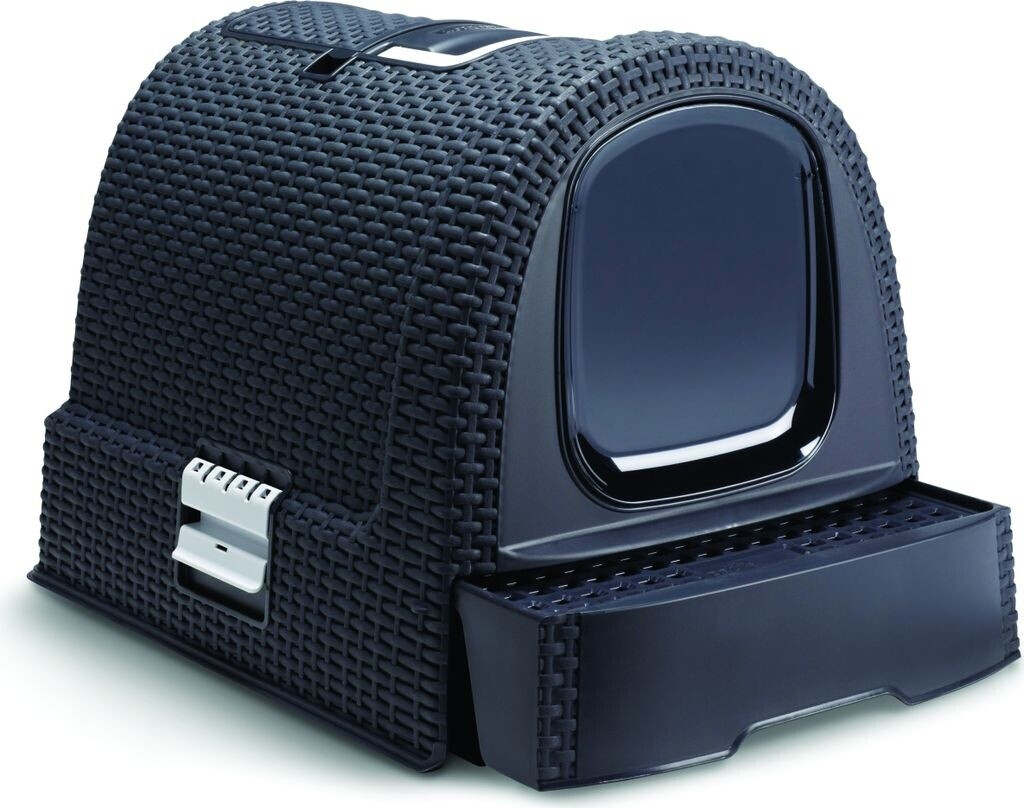 Curver Rattan Cat Litter Box anthrazite au meilleur prix sur idealo.fr