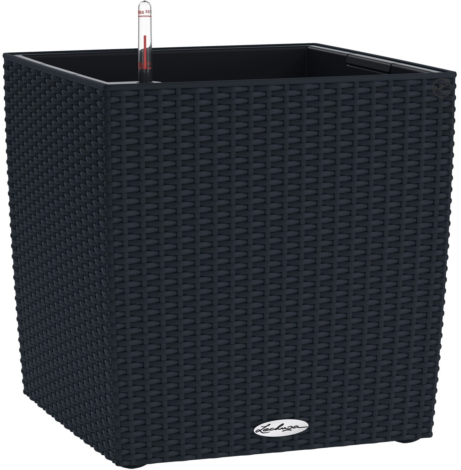 Lechuza Cube Cottage 40 All-in-One Set graphite black