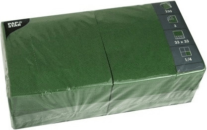 Papstar Napkins dark green 250 pcs.