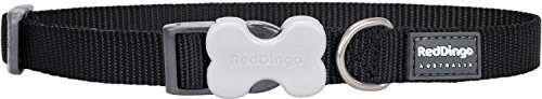 Red Dingo Smooth Black Dog Collar