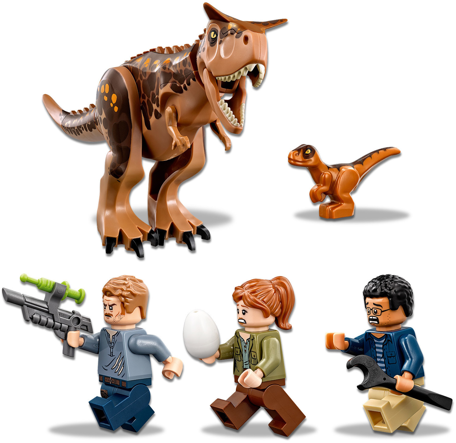 LEGO Jurassic World Huida del Carnotaurus en la girosfera 75929