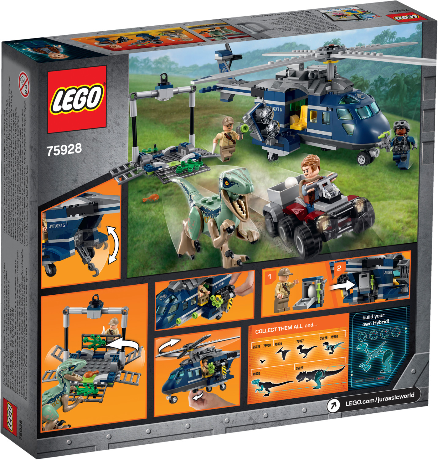 Lego jurassic hotsell world helicopter