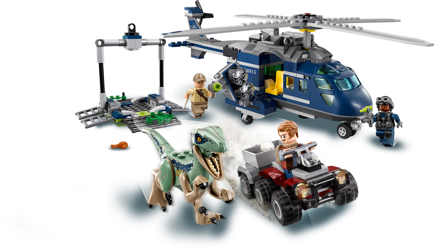 Jurassic world blue sales helicopter