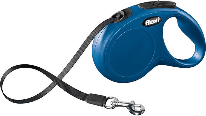 Flexi Laisse-sangle New Classic M 5 m bleu
