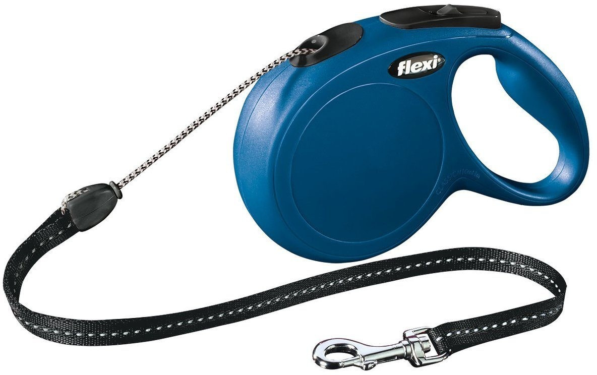 Flexi Laisse-cordon New Classic M 8 m bleu