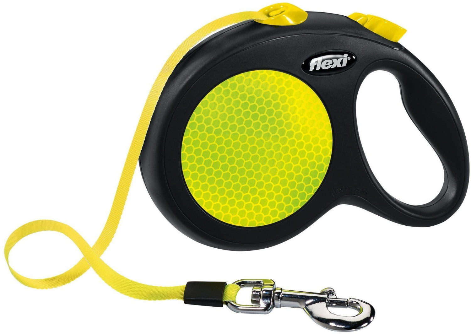 Flexi Laisse-sangle New Neon L 5 m noir/fluo