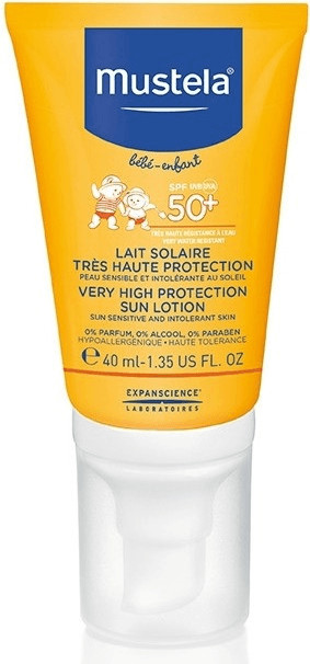 Mustela Lait Solaire Très Haute Protection SPF 50+ (40 ml)