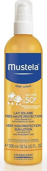 Mustela Lait Solaire Très Haute Protection SPF 50+ (300 ml)
