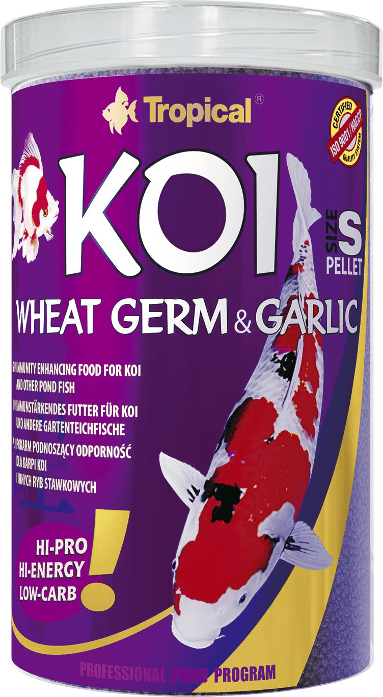 Tropical Koi Wheat Germ & Garlic Pellet S