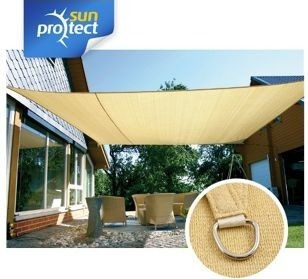 sunprotect 83487 Professional Sonnensegel 3,5 x 2,5 m wind- /& wasser Rechteck
