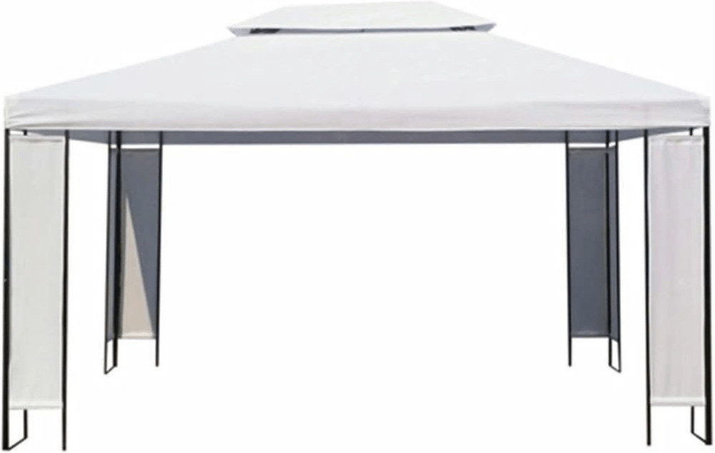 VidaXL Chapiteau de jardin 3 x 4 m blanc