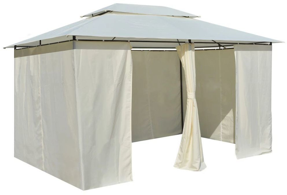 VidaXL Gazebo white (4 x 3 m)