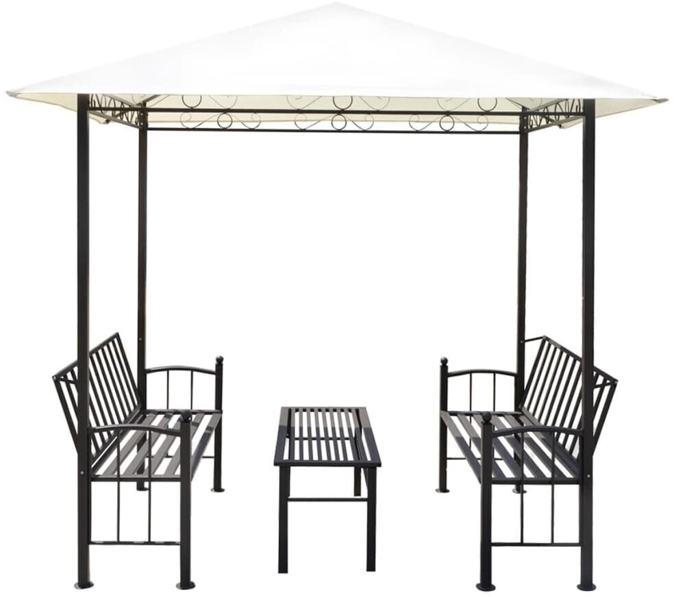 VidaXL Gazebo with tables and benches (2,5 x 1,5 m)