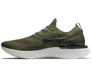 nike running epic react flyknit trainers in khaki