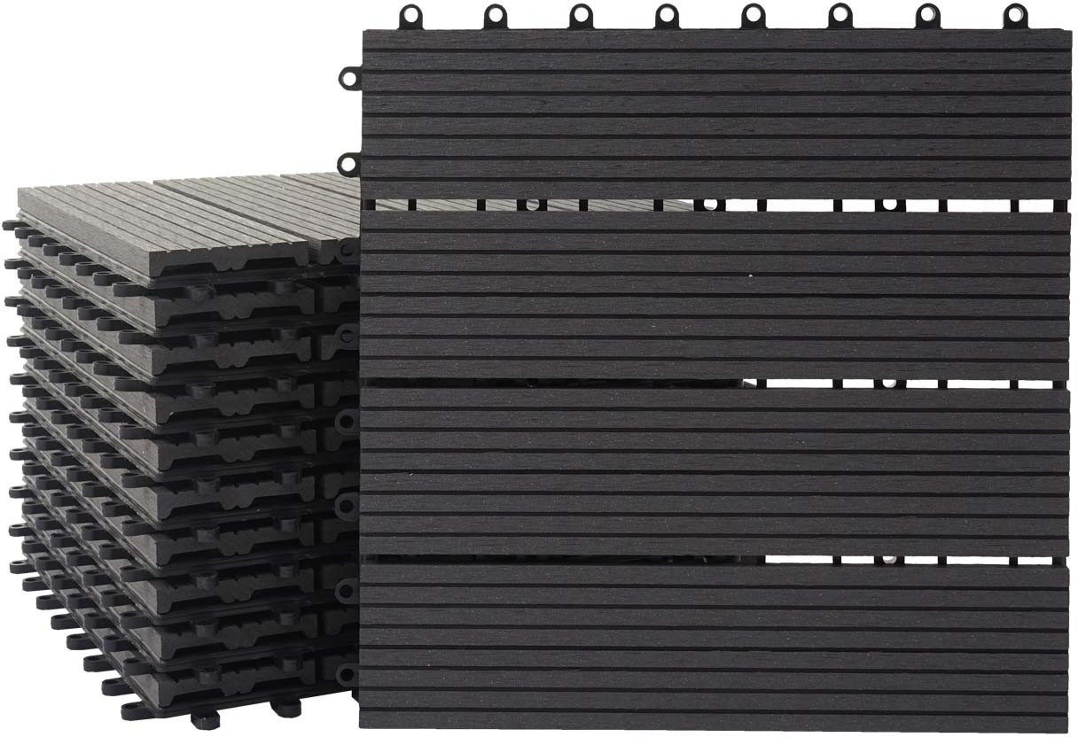 Mendler Rhone anthracite linear 30 x 30 cm (11 pièces)