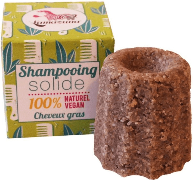 Lamazuna Shampooing solide cheveux gras May Chang 55 g