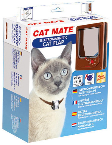 Petmate Chatière électromagnétique marron