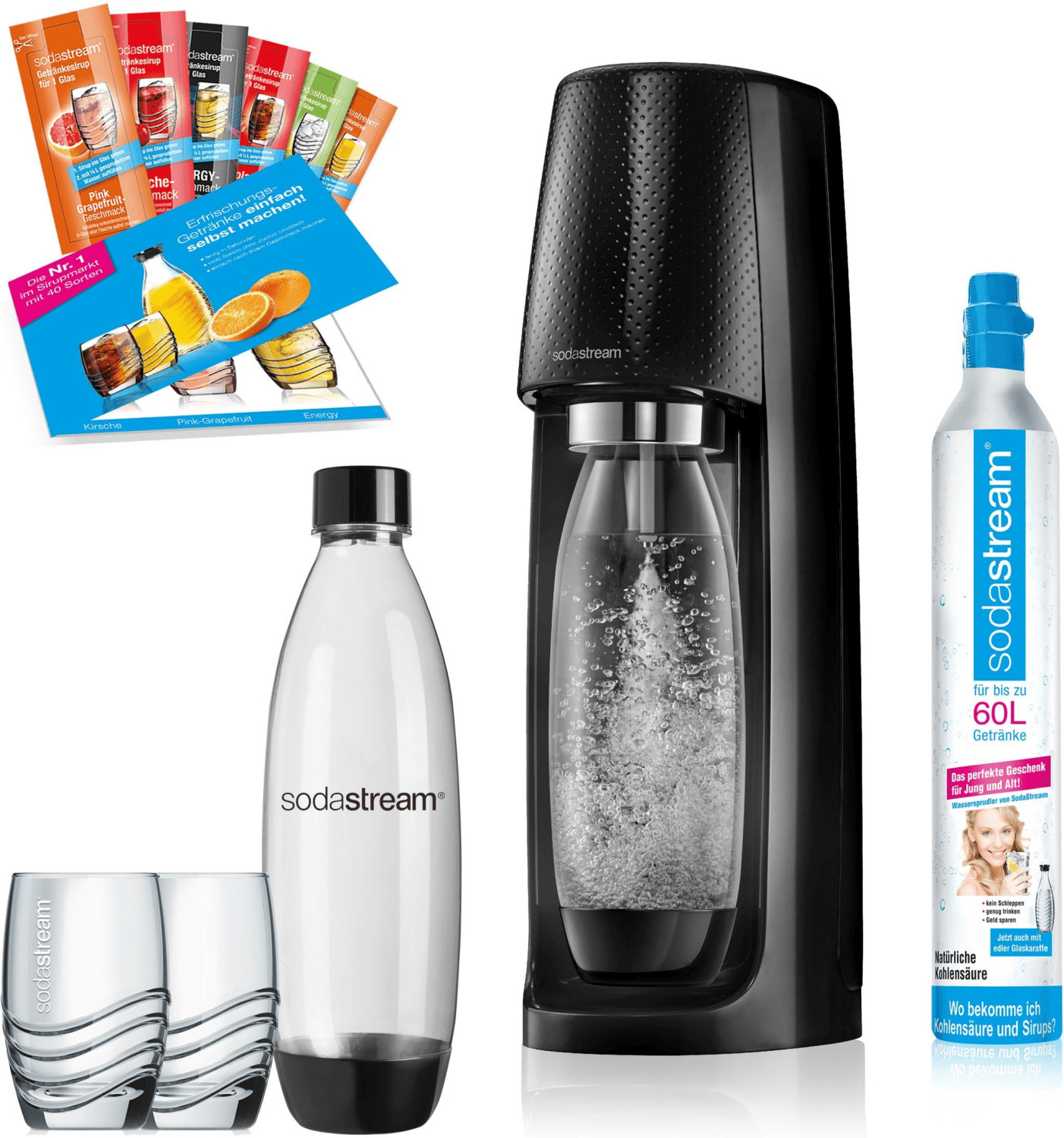 SodaStream Easy black Promo Pack