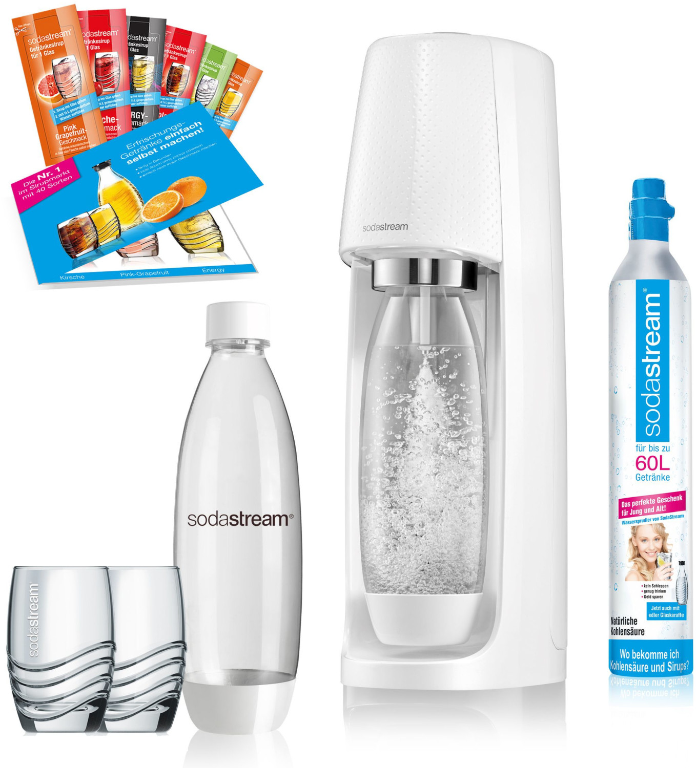 SodaStream Easy white Promo Pack