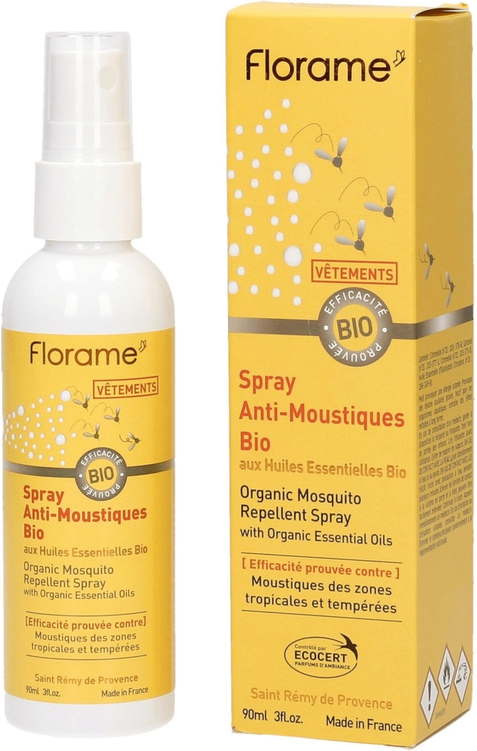 Florame Spray anti-moustiques Bio (90 ml)