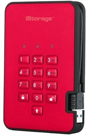 iStorage diskAshur 2-SSD 512 Go rouge