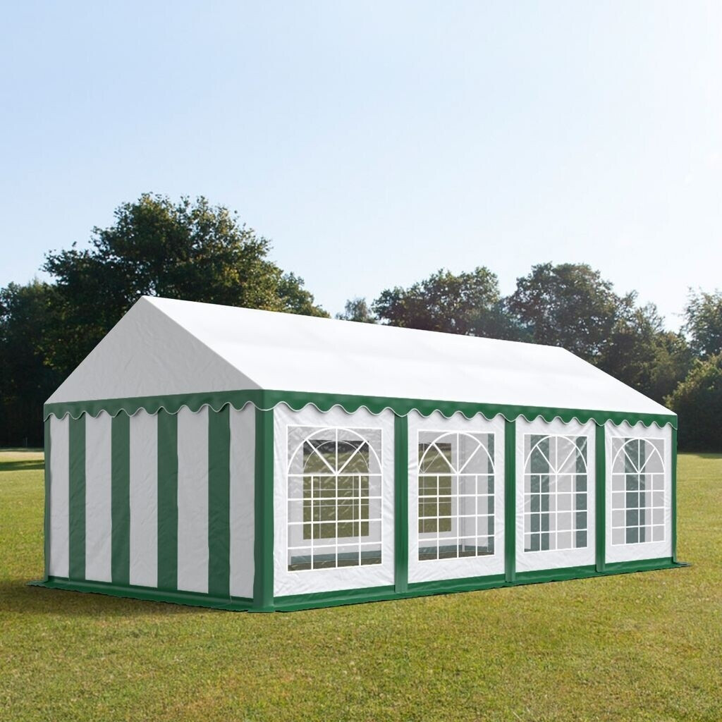 Toolport Tente de réception Economy 4 x 8 m blanc/vert
