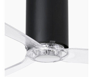 Faro Barcelona Mini Tube Fan - matt black/transparent (32041)