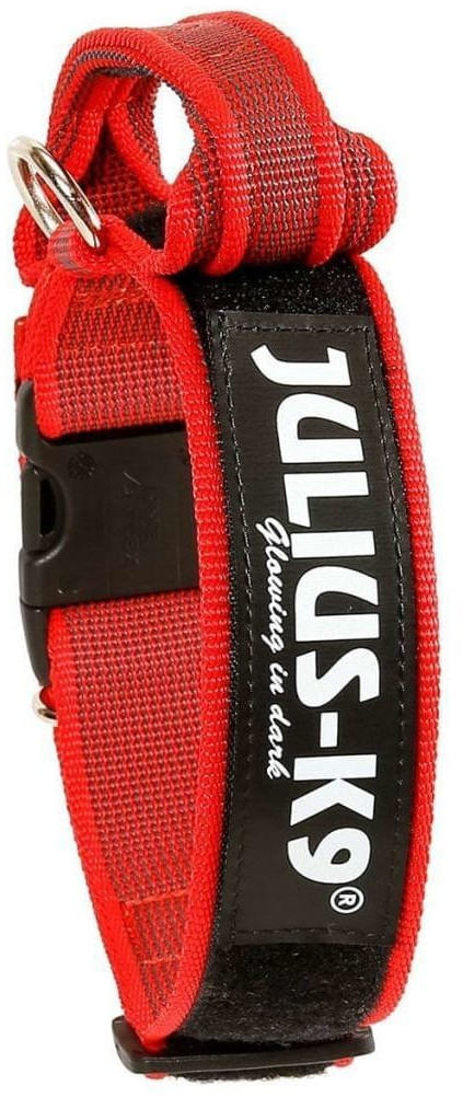 Julius K-9 Collar with Strap & Safety Lock rouge